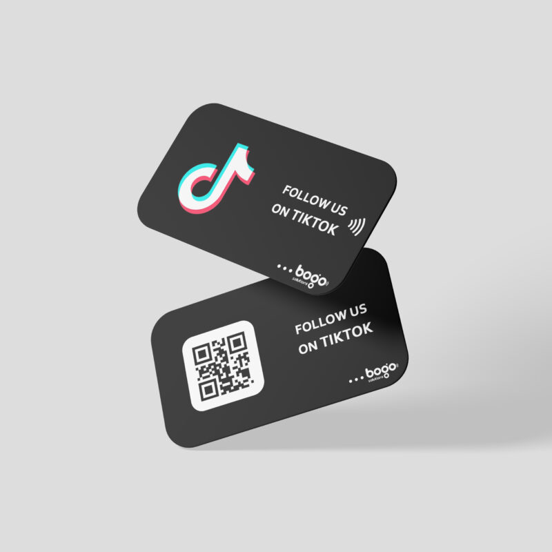 Tiktok Custom Printed NFC Card – bogo solutions