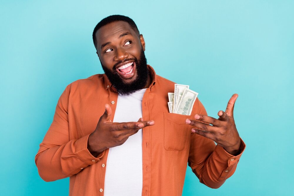 Photo,Of,Young,Afro,Man,Happy,Positive,Smile,Rich,Businessman